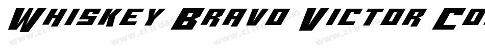Whiskey Bravo Victor Condensed字体转换